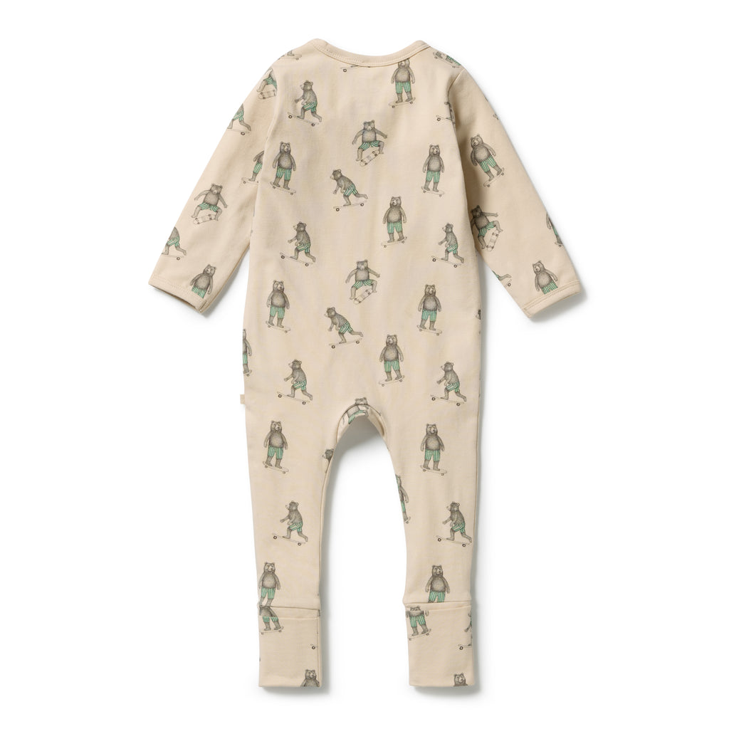 Skater Club Organic Zipsuit with Feet