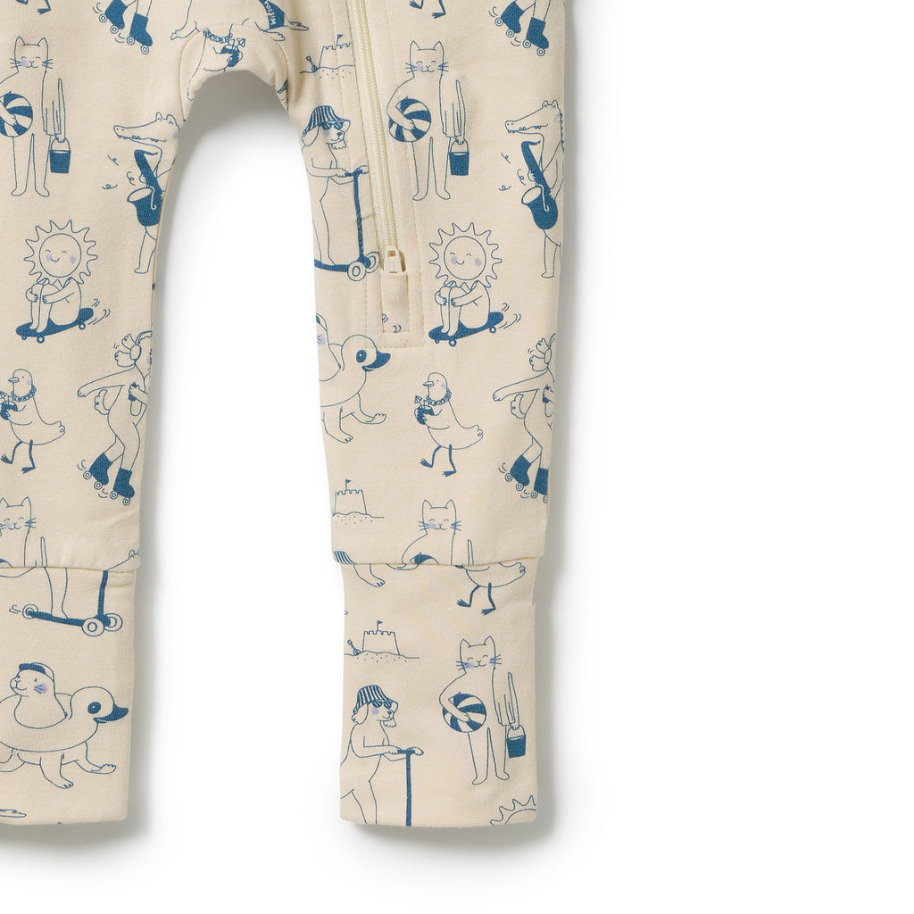 Tout est Magique Organic Zipsuit with Feet