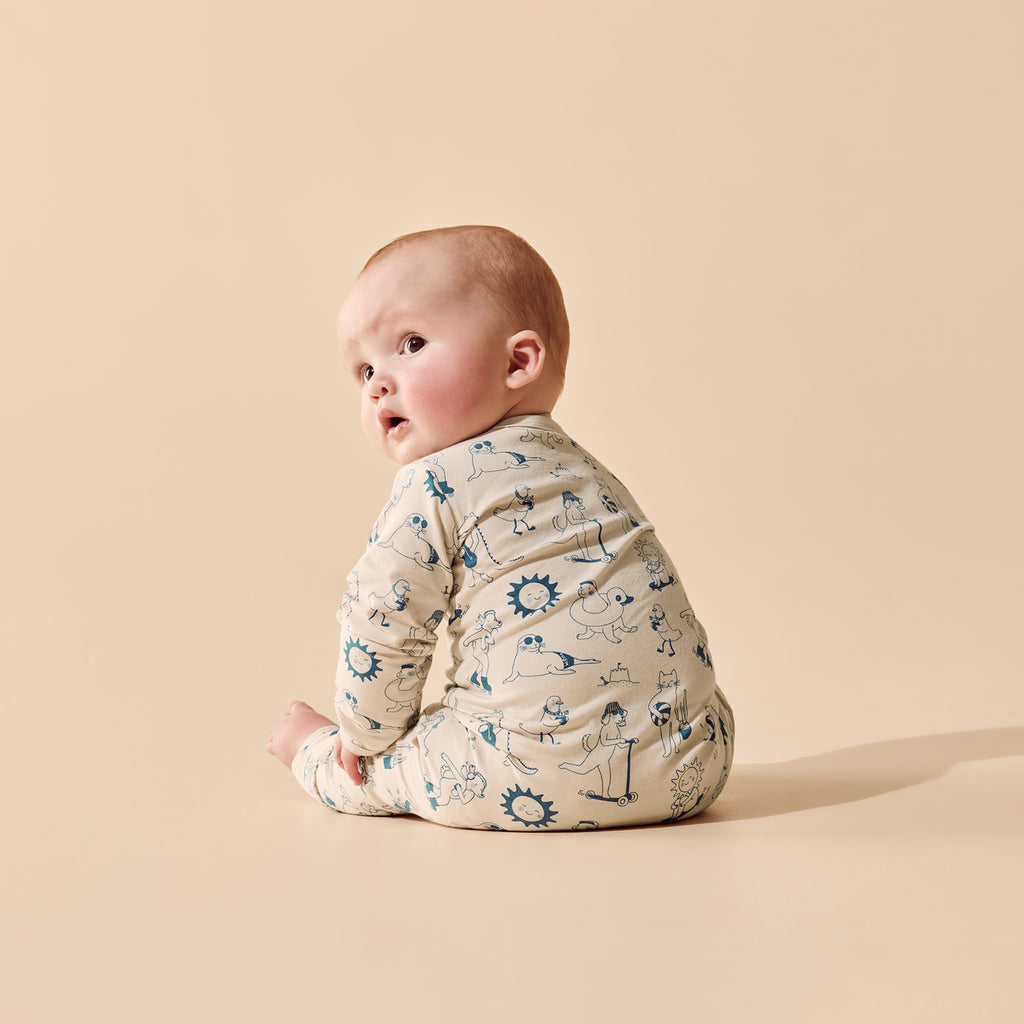 Tout est Magique Organic Zipsuit with Feet