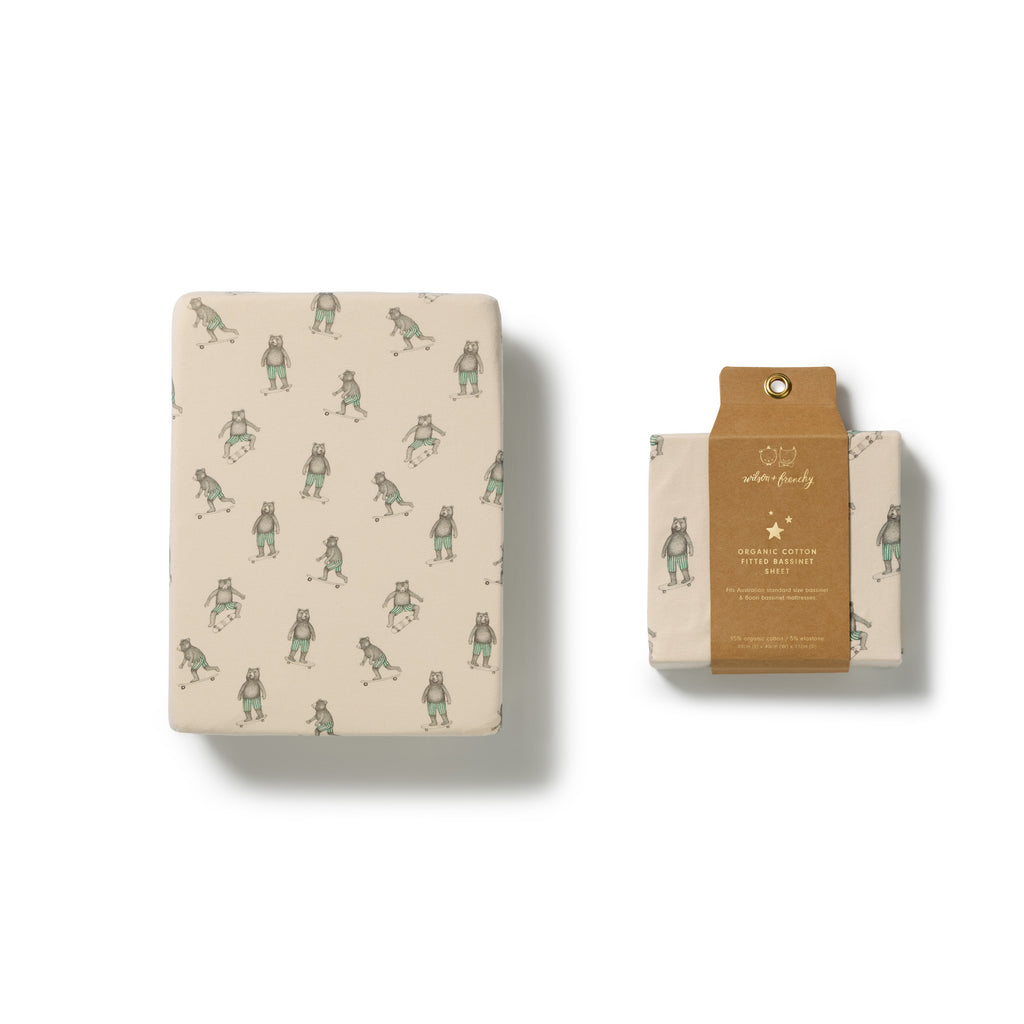 Skater Club Organic Bassinet Sheet