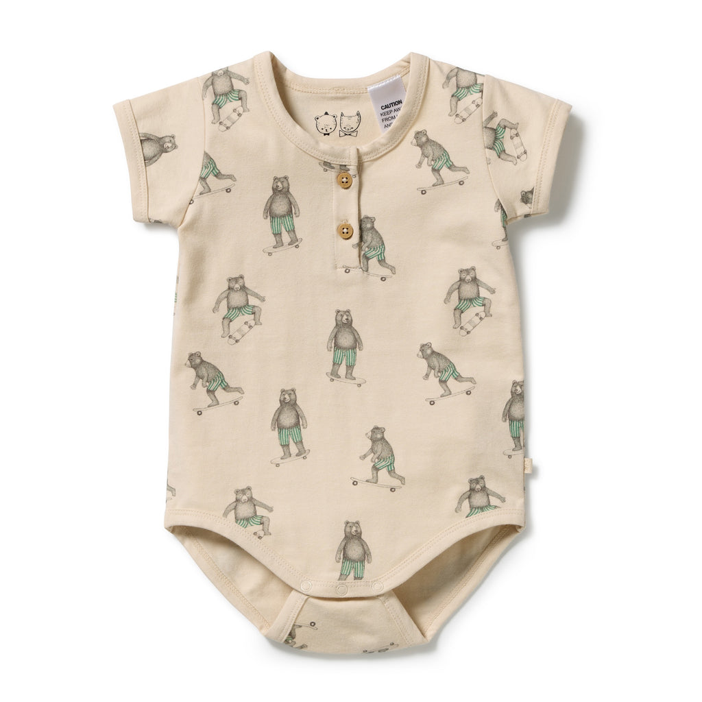 Skater Club Organic Henley Bodysuit