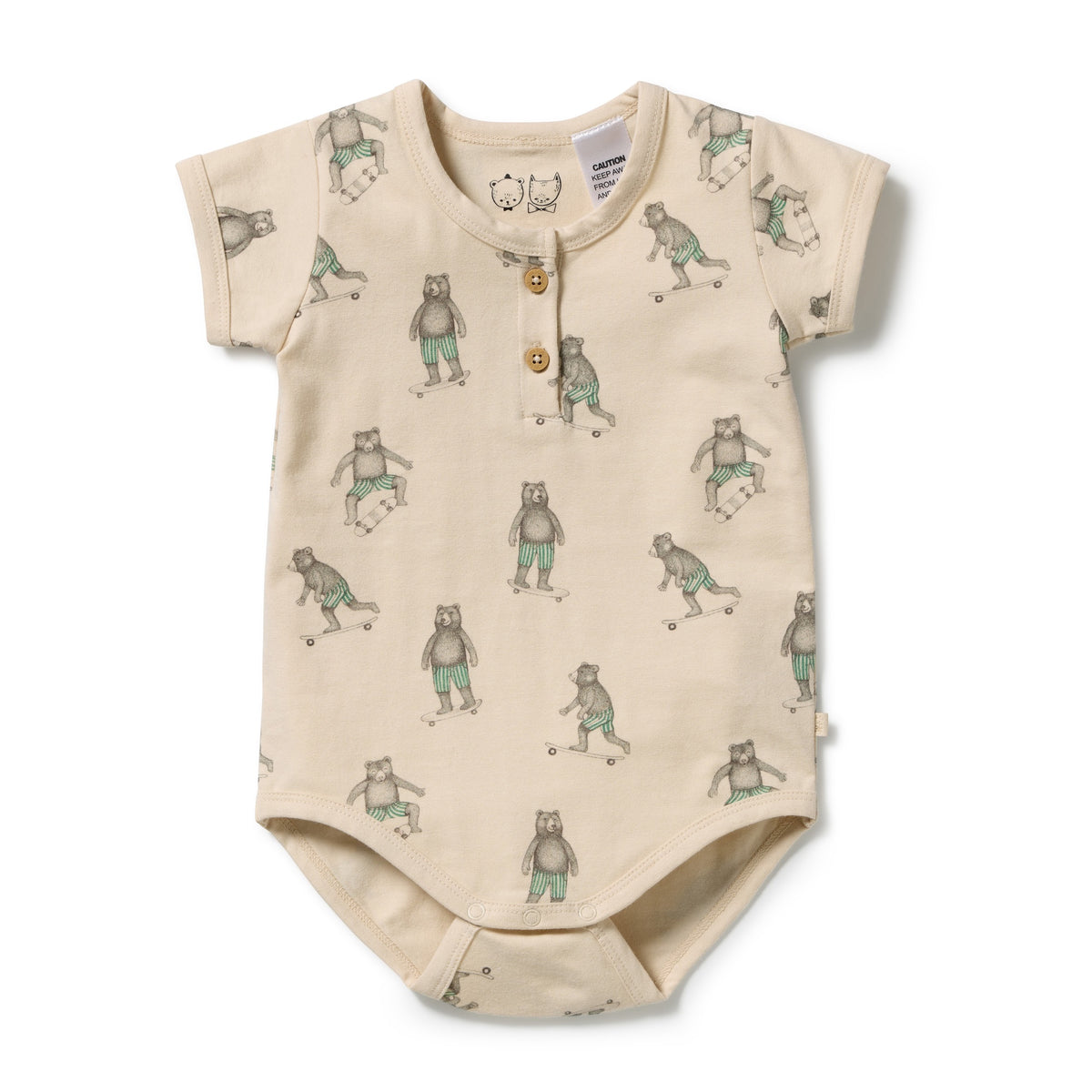 Skater Club Organic Henley Bodysuit