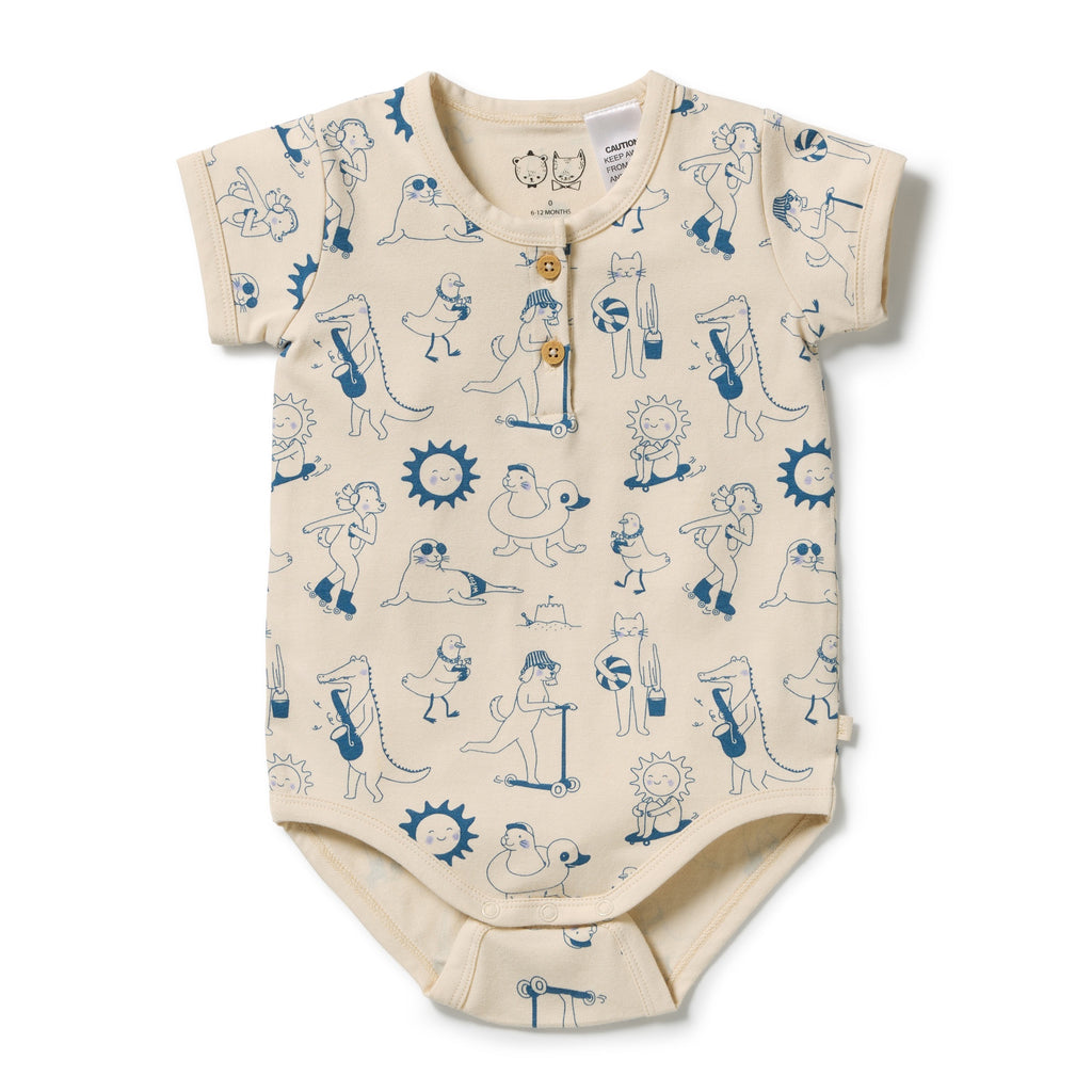 Tout est Magique Organic Henley Bodysuit