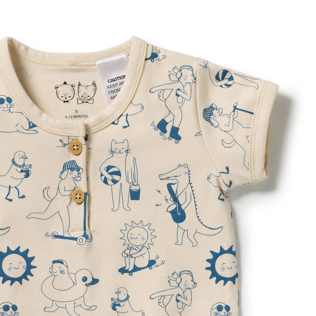 Tout est Magique Organic Henley Bodysuit