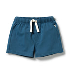 Bright Blue Organic Tie Front Short