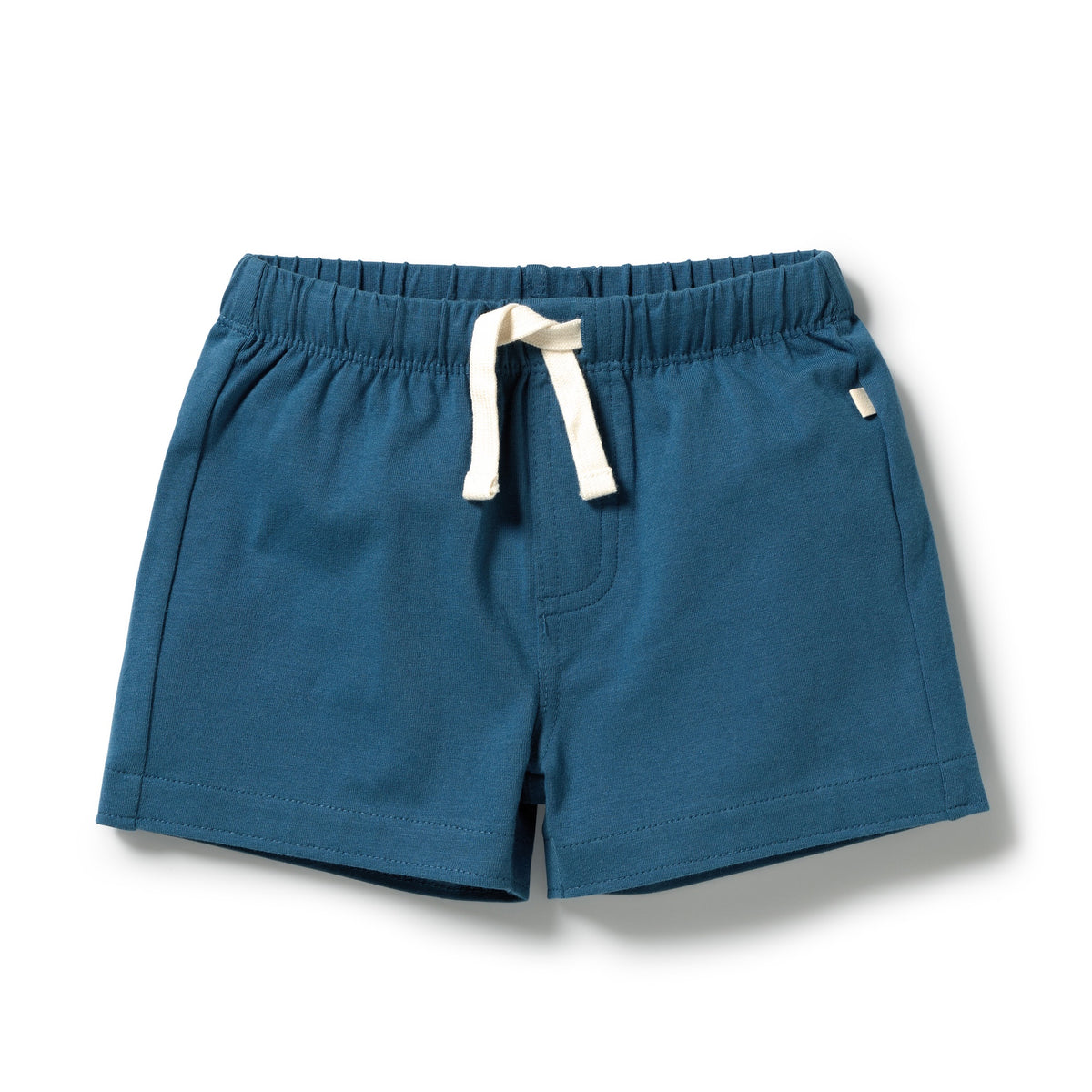 Bright Blue Organic Tie Front Short