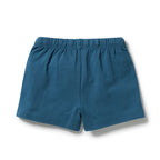 Bright Blue Organic Tie Front Short