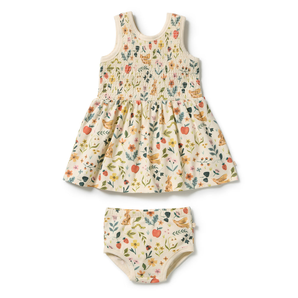 Summer Garden Organic Dress Set