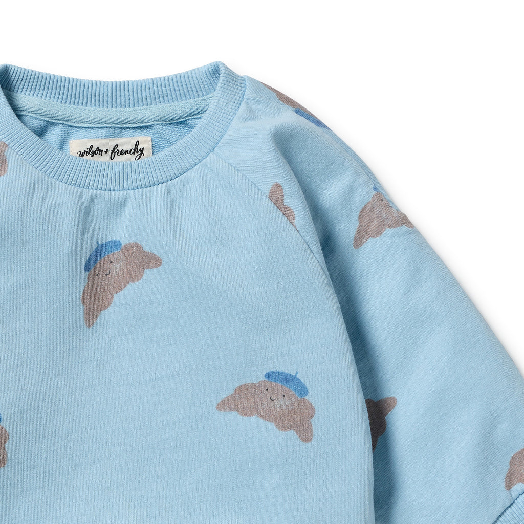 Little Croissant Organic Garment Dyed Sweat