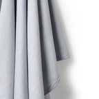 Organic Stripe Rib Bunny Rug Rain Drop