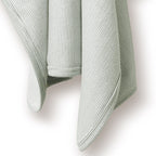 Organic Stripe Rib Bunny Rug - Fern