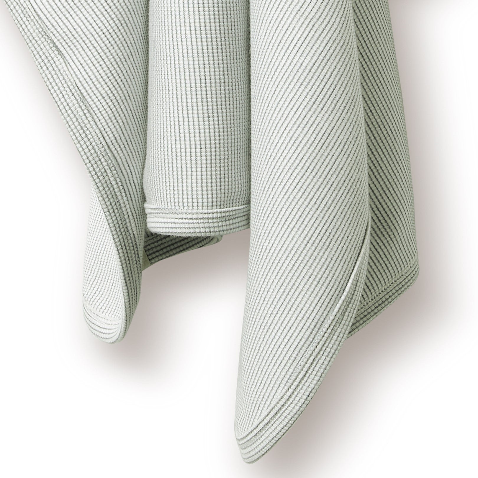 Organic Stripe Rib Bunny Rug Fern