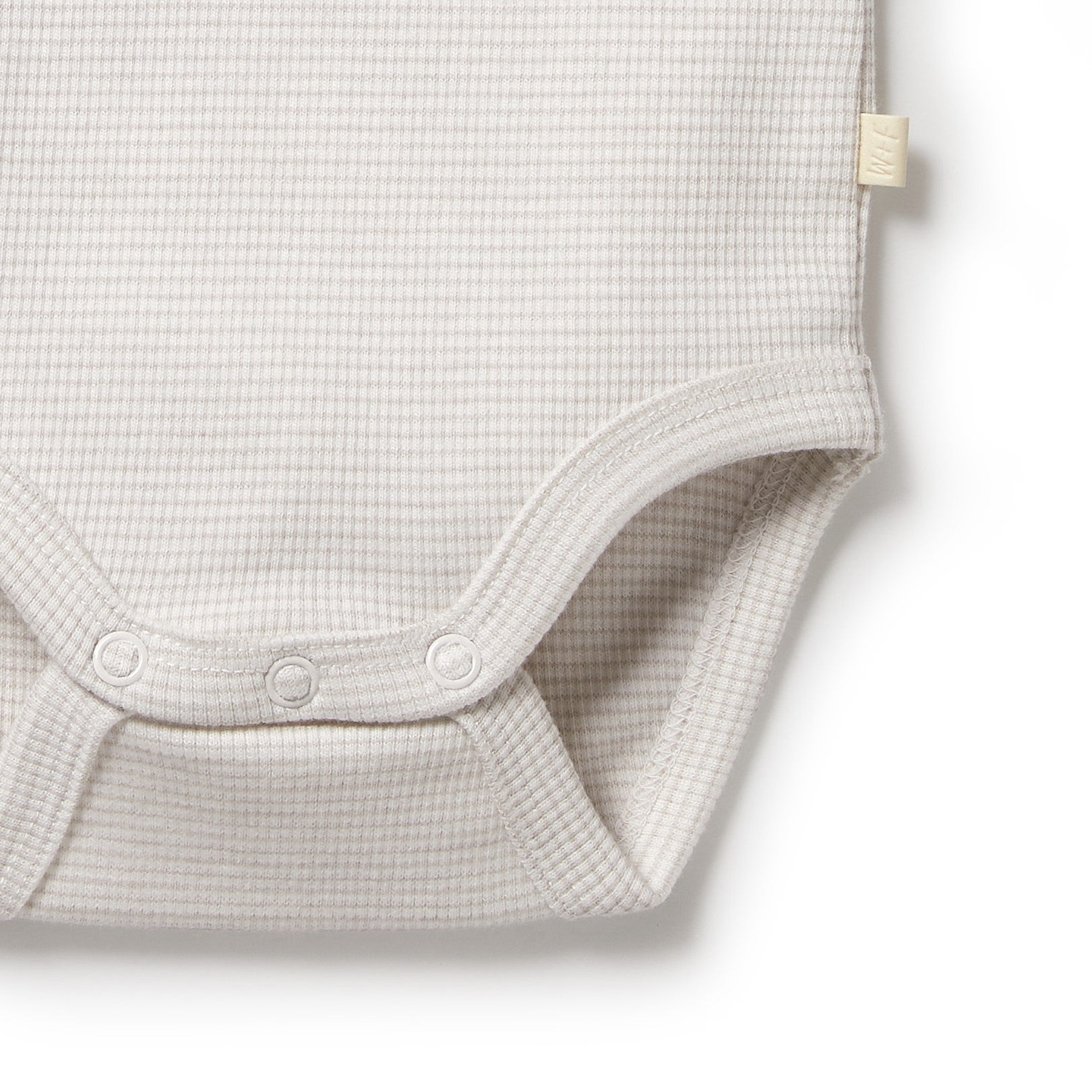 Organic Stripe Rib Bodysuit Clay