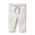 Organic Stripe Rib Legging Clay