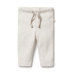 Organic Stripe Rib Legging Clay
