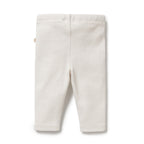 Organic Stripe Rib Legging Clay