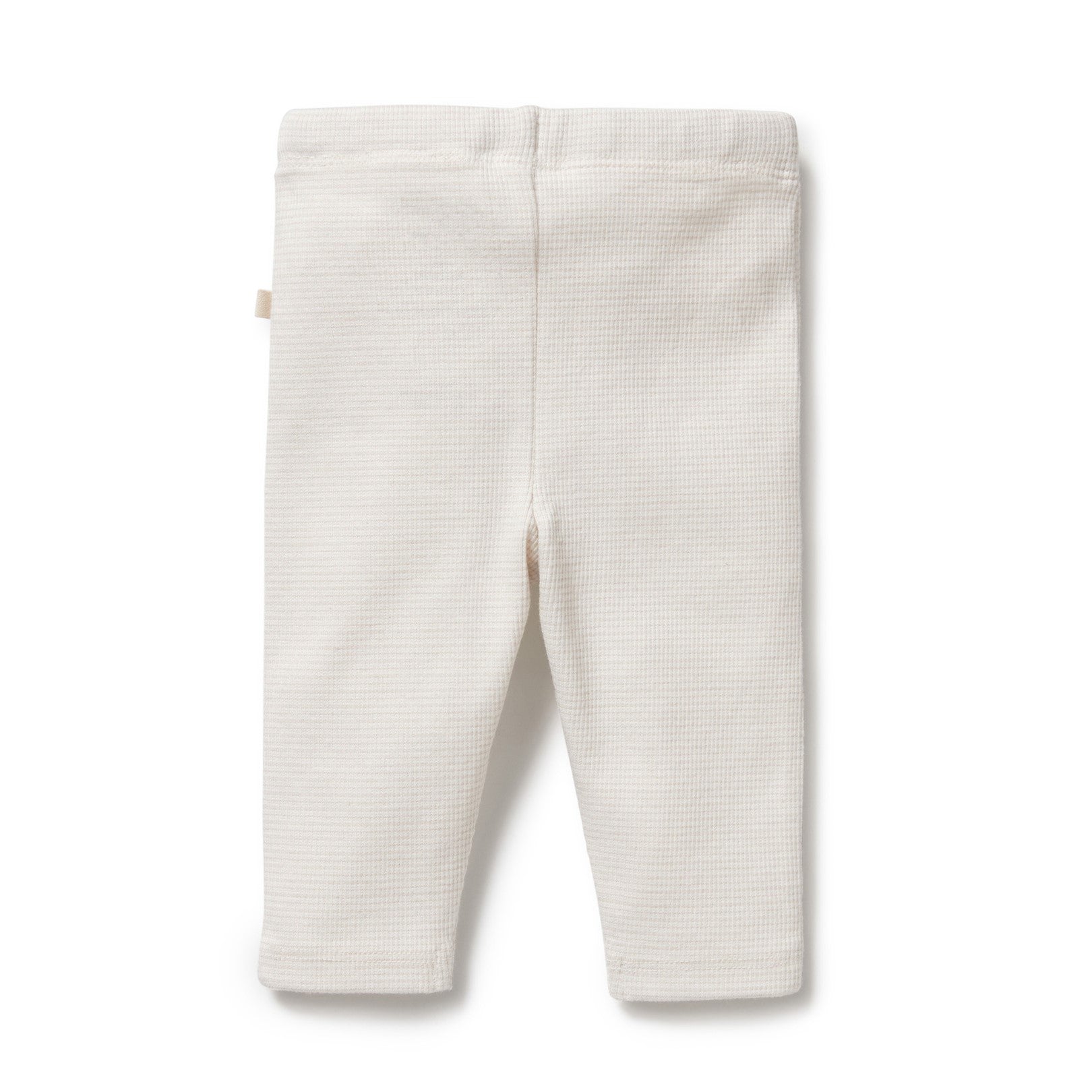 Organic Stripe Rib Legging Clay