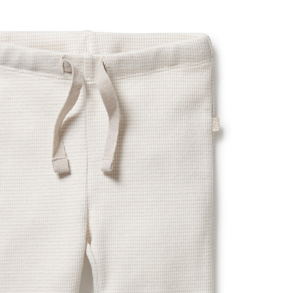 Organic Stripe Rib Legging Clay