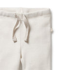 Organic Stripe Rib Legging Clay