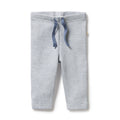 Organic Stripe Rib Legging Rain Drop