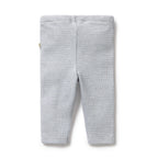 Organic Stripe Rib Legging Rain Drop