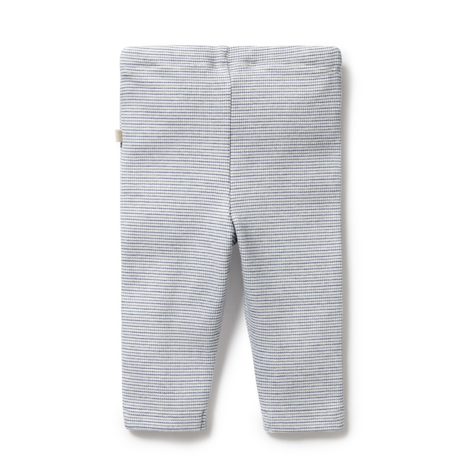Organic Stripe Rib Legging Rain Drop