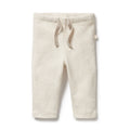 Organic Stripe Rib Legging Oatmeal