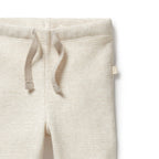 Organic Stripe Rib Legging Oatmeal