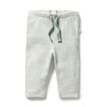 Organic Stripe Rib Legging Fern