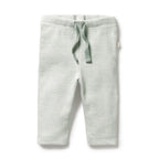 Organic Stripe Rib Legging Fern