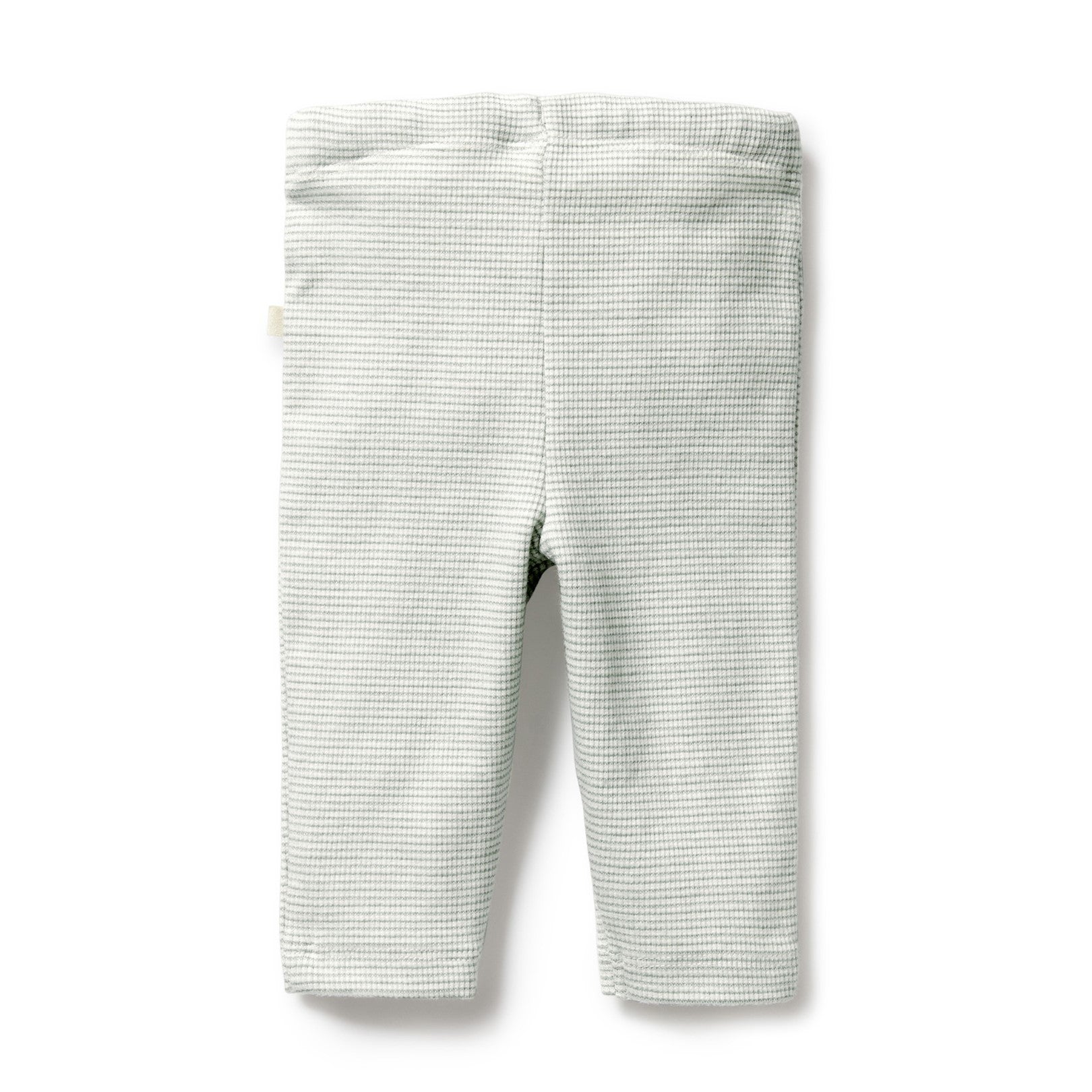 Organic Stripe Rib Legging Fern