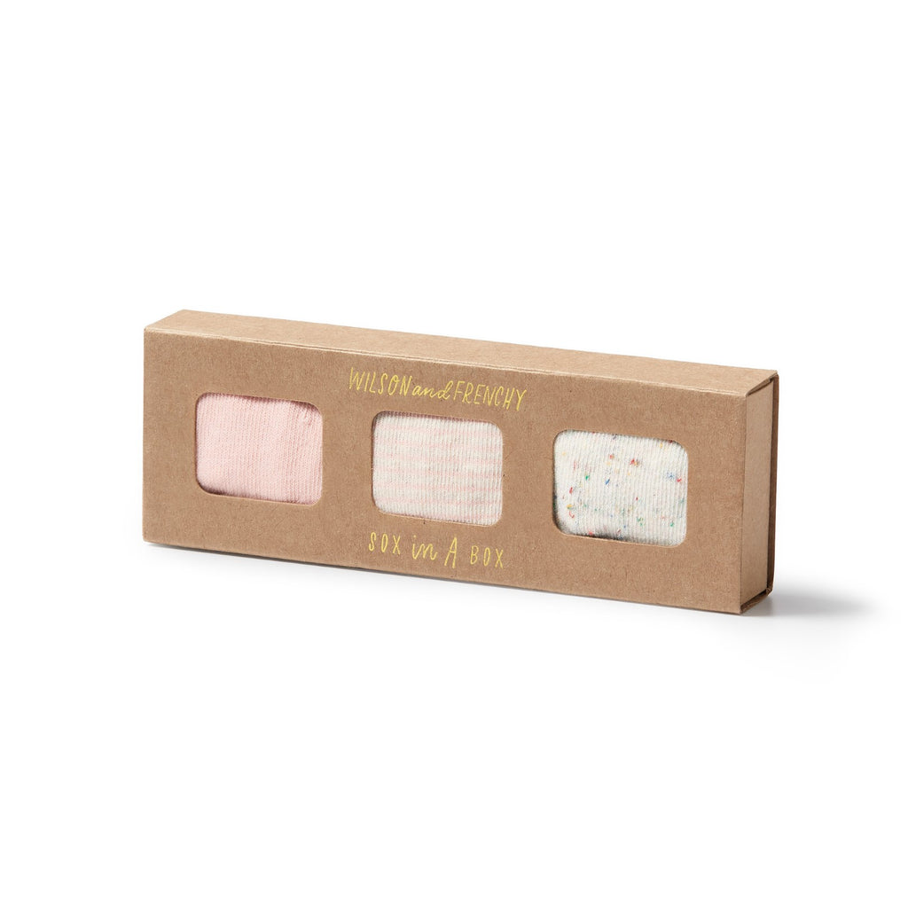 Organic 3 Pack Baby Socks Cantaloupe