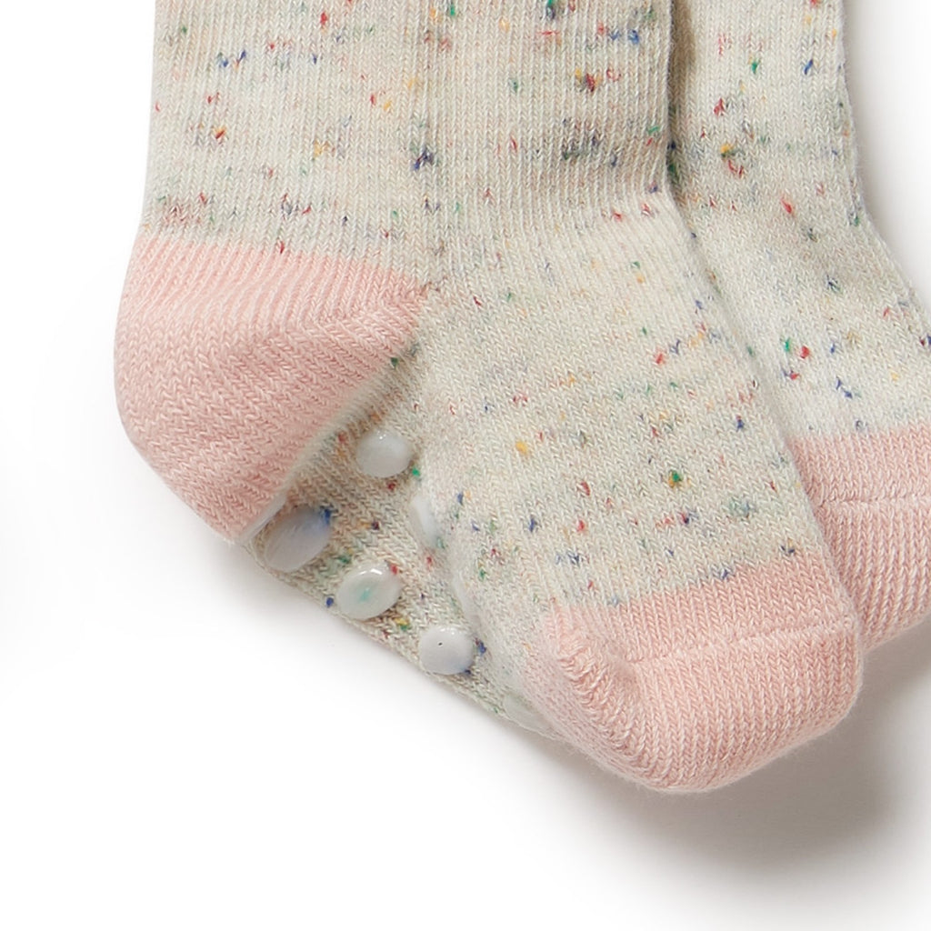 Organic 3 Pack Baby Socks Cantaloupe