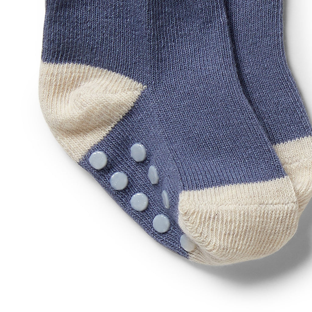 Organic 3 Pack Baby Socks Rain Drop