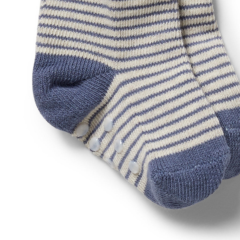 Organic 3 Pack Baby Socks Rain Drop
