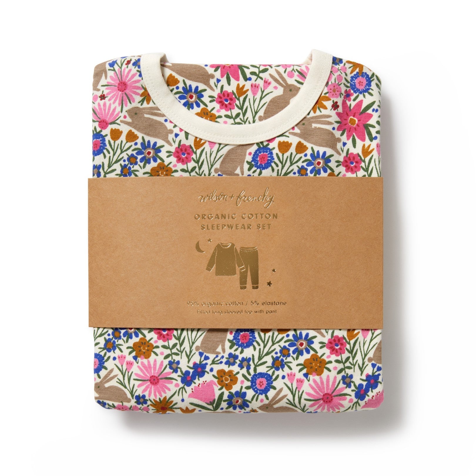 Organic Long Sleeved Pyjamas - Bunny Hop
