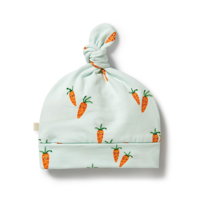 Wilson and Frenchy Organic Knot Hat - Cute Carrots