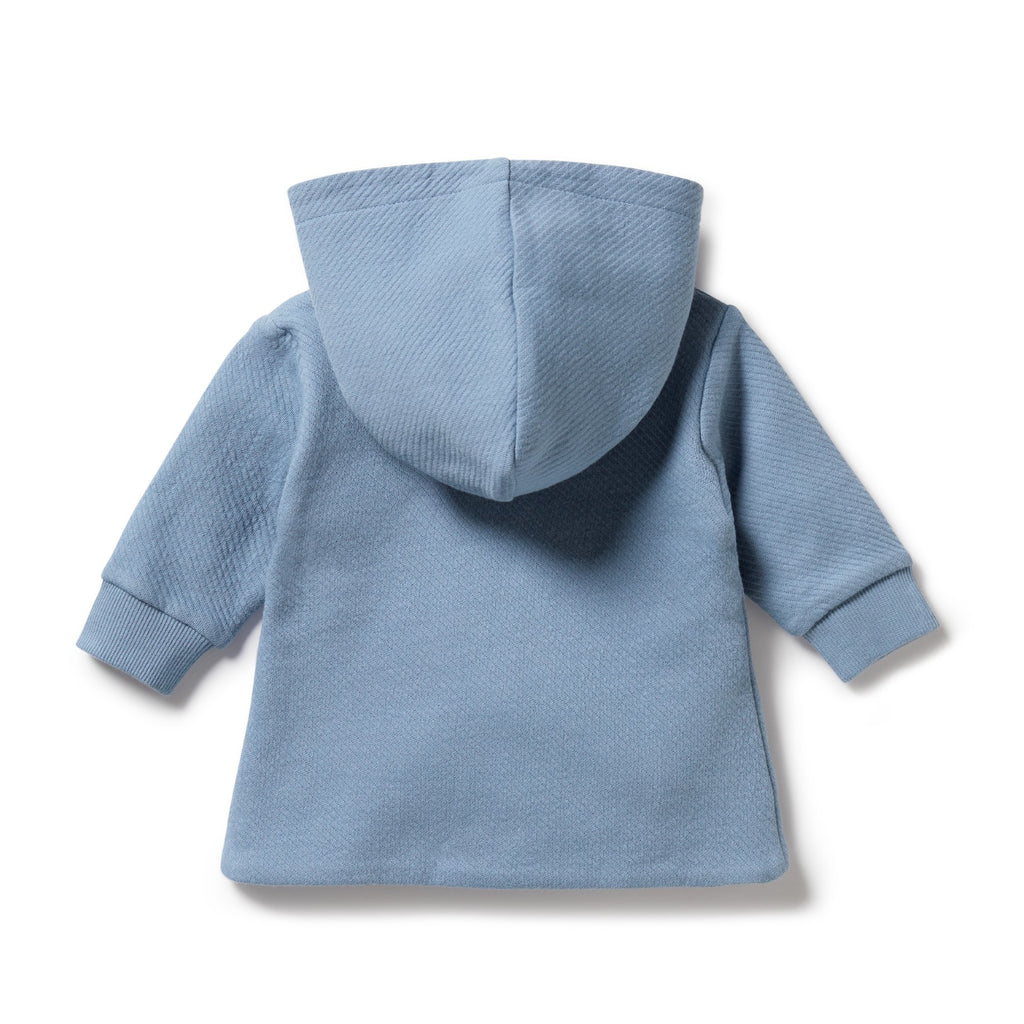 Organic Quilted Jacket - Storm Blue