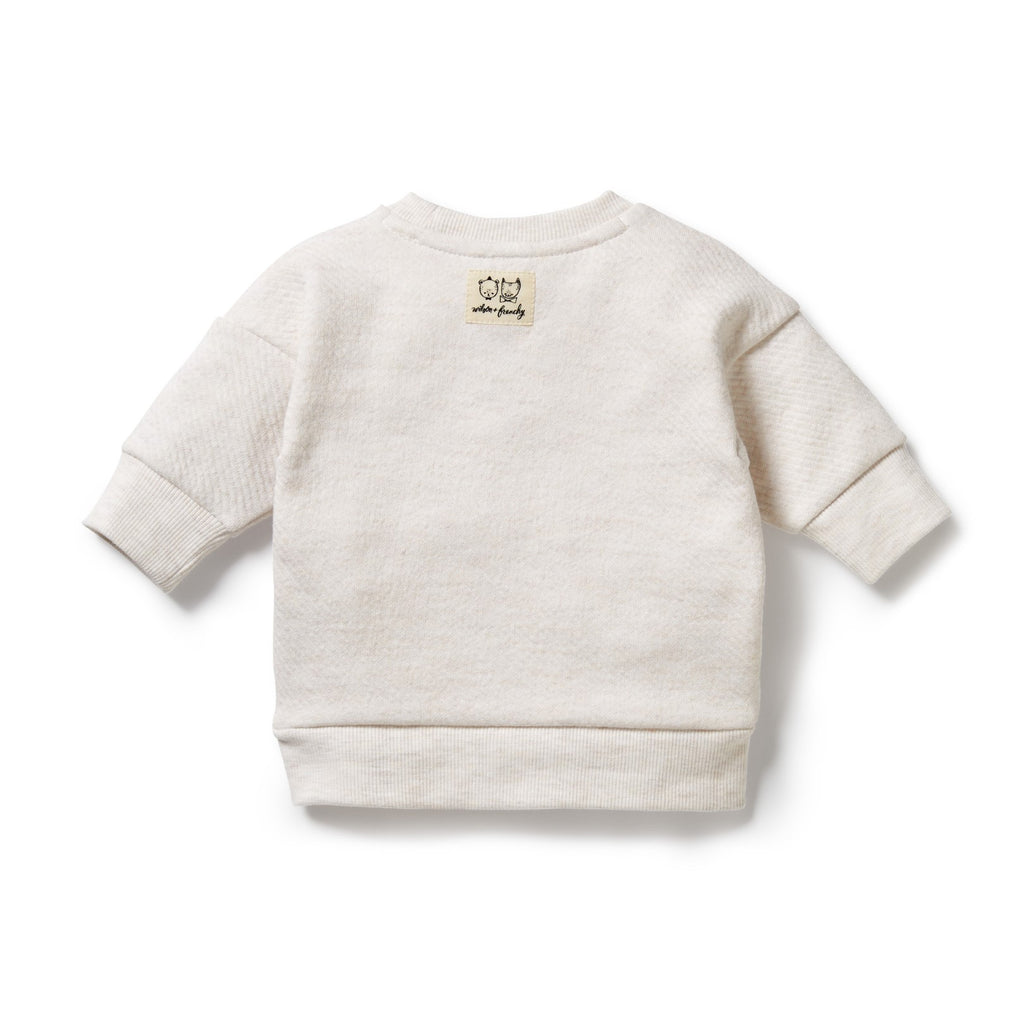 Organic Quilted Sweat - Oatmeal