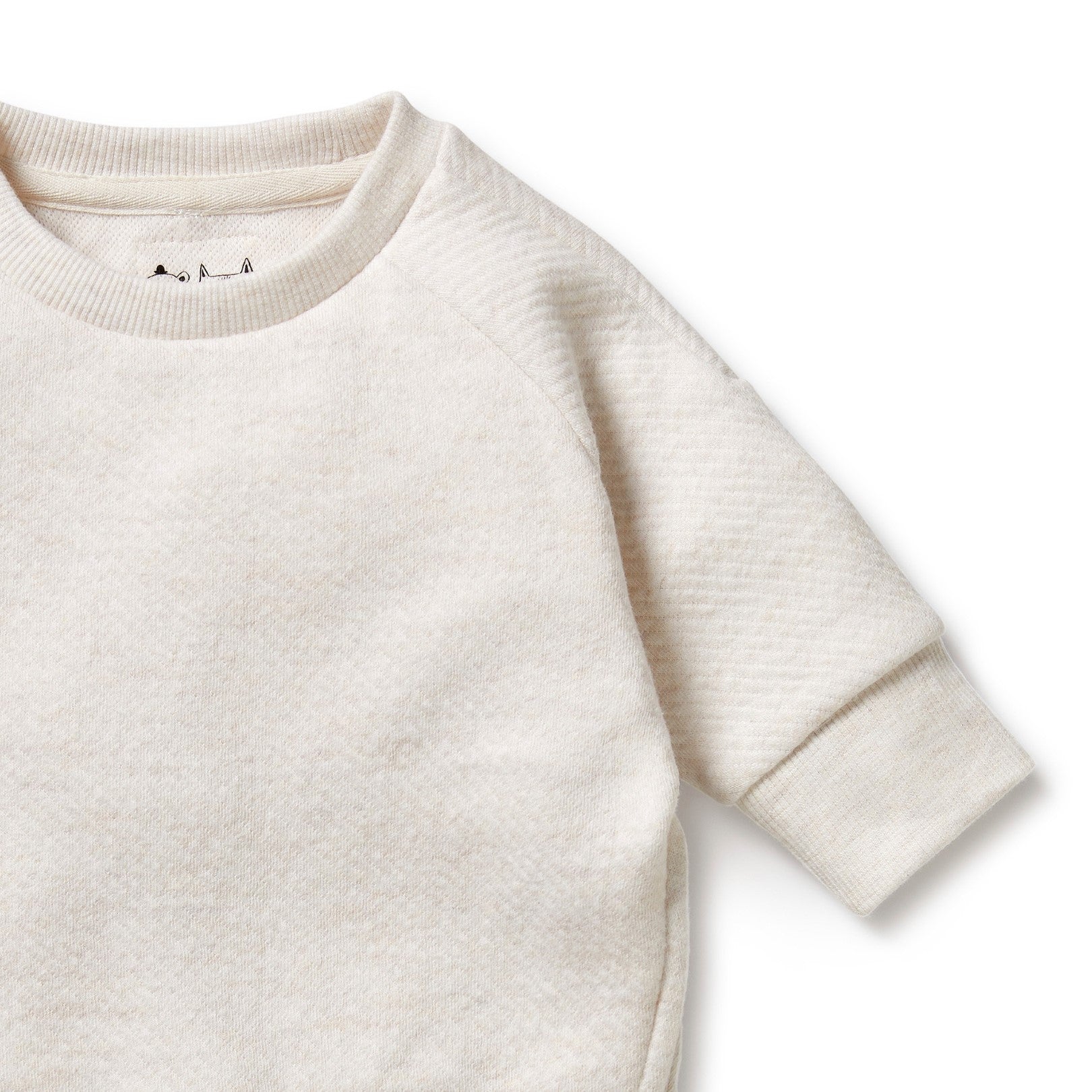 Organic Quilted Sweat - Oatmeal