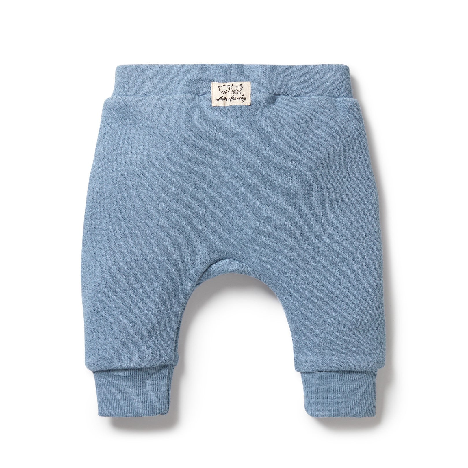 Organic Quilted Pant - Storm Blue