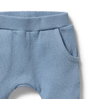 Organic Quilted Pant - Storm Blue