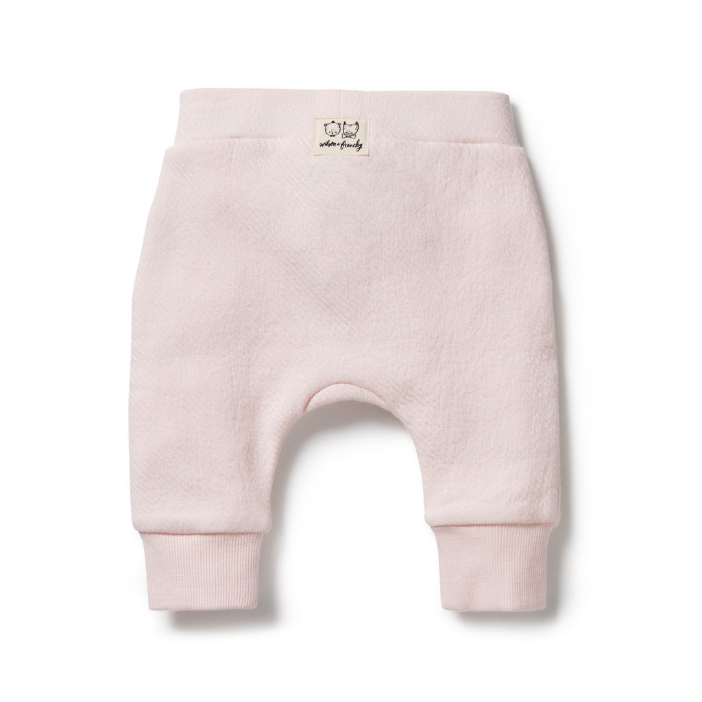 Organic Quilted Pant - Pink