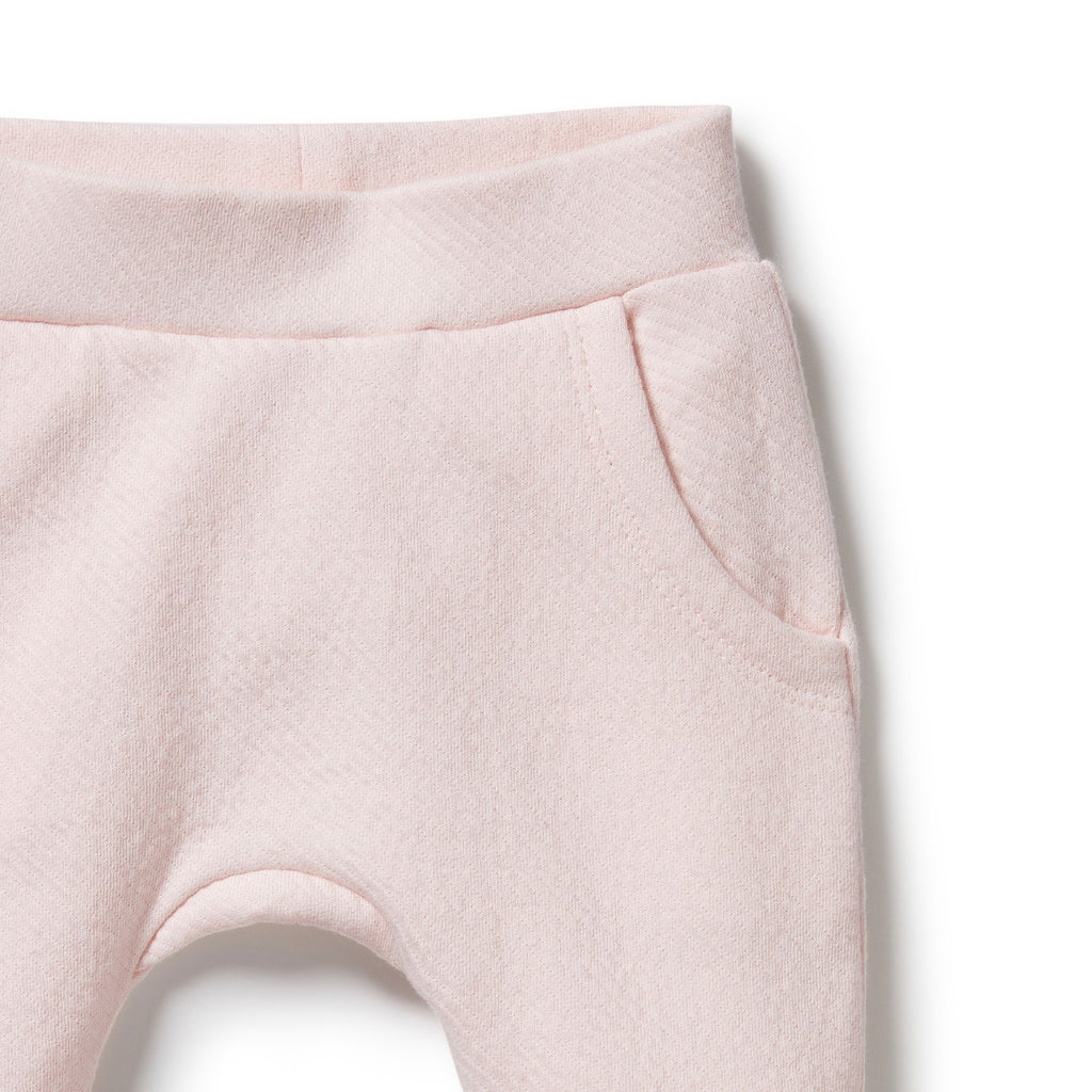 Organic Quilted Pant - Pink