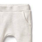 Organic Quilted Pant - Oatmeal