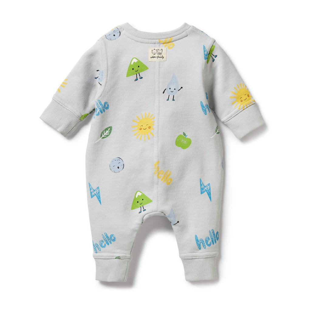 Organic Terry Growsuit - Hello
