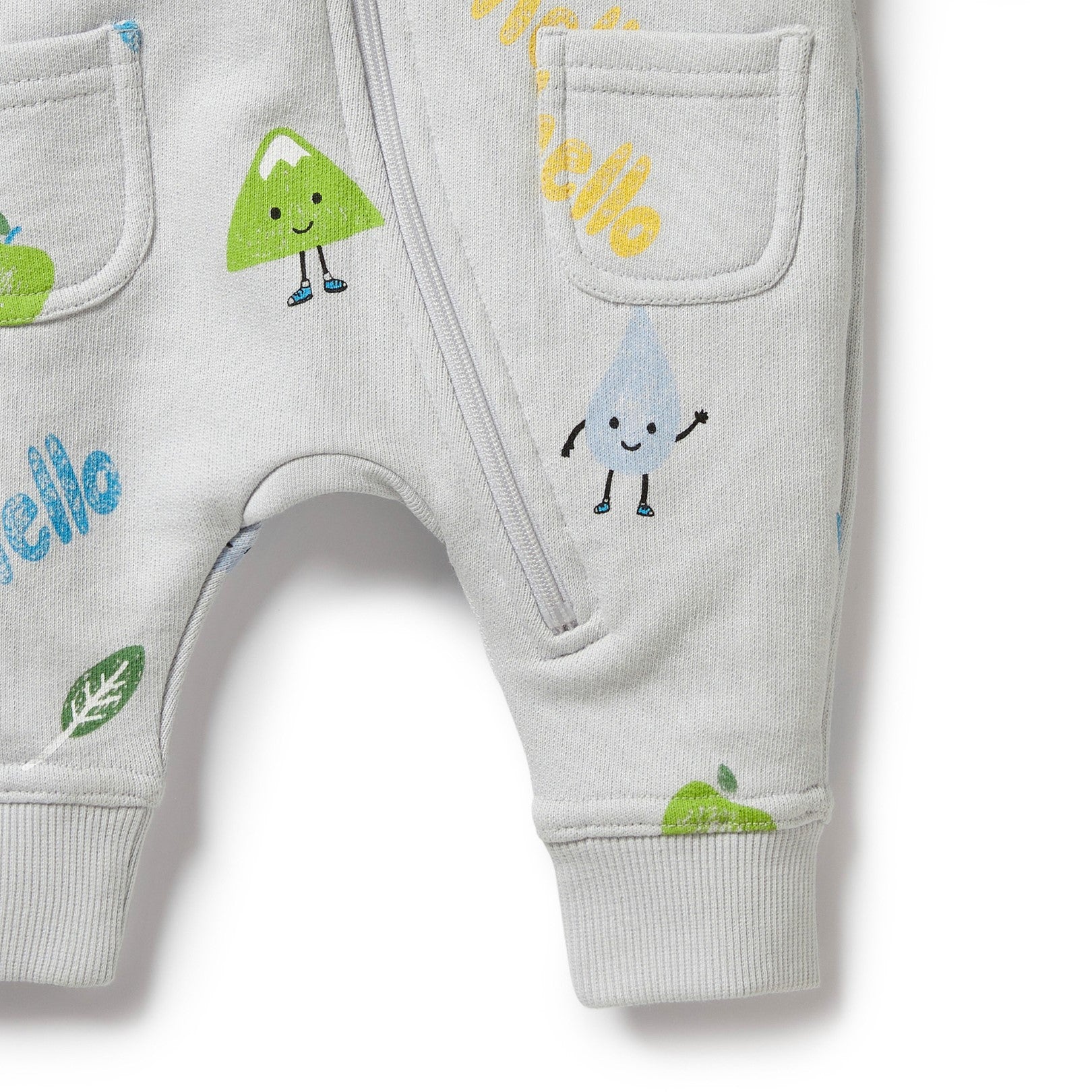 Organic Terry Growsuit - Hello