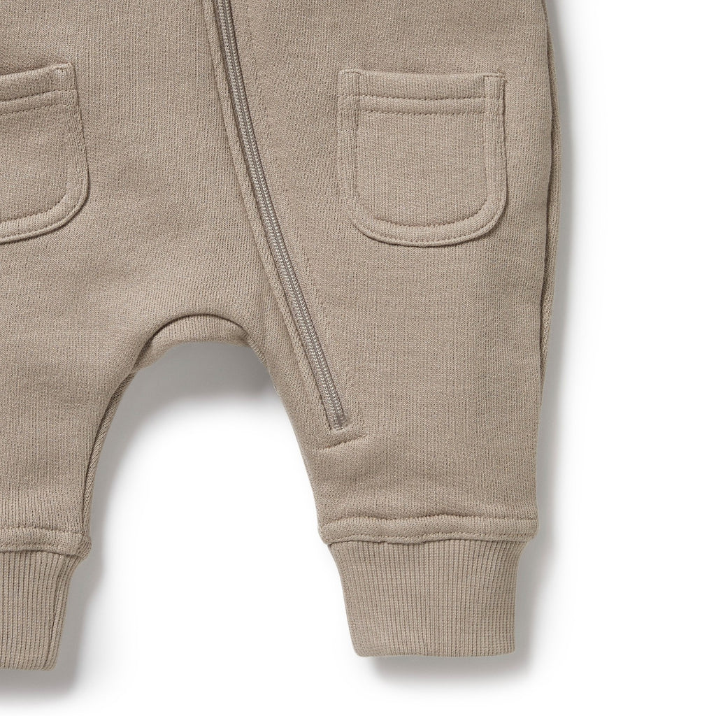Organic Terry Growsuit - Stone