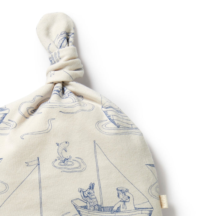 Wilson and Frenchy Organic Knot Hat - Sail Away