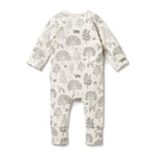 Organic Zipsuit with Feet - Woodland